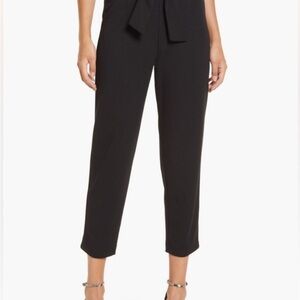 Leith Black Ankle Cropped Pants